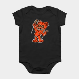 VooDoo Black Kitty Cat Doll Cleveland Colors Baby Bodysuit